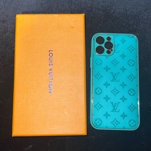 Lv phone case iPhone 12 Pro teal